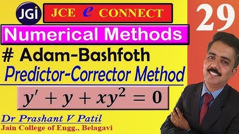 Adam Bashforth method || y