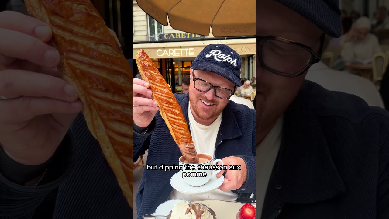 WHICH €20 HOT CHOCOLATE IS BETTER IN PARIS? ☕️ 🇫🇷 #paris #hotchocolate #dessert #foodie #shorts