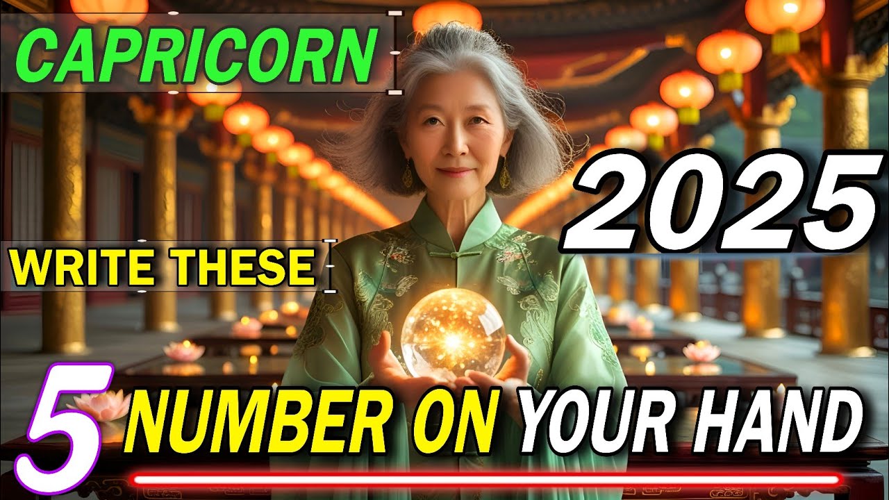 🔥 Capricorn Millionaire Secret: Write THESE 5 Numbers for Wealth in 2025! 💰🎟