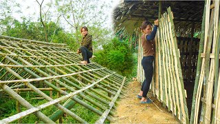 Single mother built a kitchen out of bamboo  - Single mother building a new life