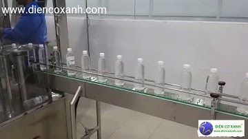 Điện Cơ Xanh chế tạo dây chuyền chiết rót nước uống tự động dạng mâm xoay