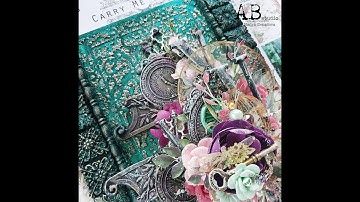 Mixed media canvas featuring AB Studio collection "Carry me slowly"