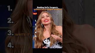 Sofía Vergara’s lost in English momentsy.#SofiaVergara #celebrity #Interview #funny #viral