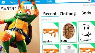 MAKING MICHELANGELO TEENAGE MUTANT NINJA TURTLES MUTANT MAYHEM a ROBLOX ACCOUNT