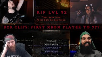 D2R CLIPS #35 - HC DEATHS, 99 ON XBOX, HOW TO FIND SHAKO, CRAZY COUNTESS DROP, FUNNY CLIPS & MORE!