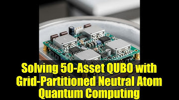 Solving 50-Asset QUBO with Grid-Partitioned Neutral Atom Quantum Computing