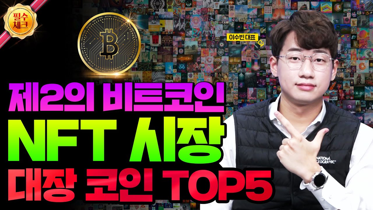 제2의 비트코인 1000조 시장 향해가는 NFT 대장주와 유망 코인 TOP5 선별했습니다. (NFT 코인, 대장 코인, 가상화폐)