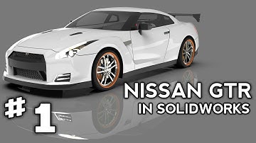 #1,Solidworks Tutorial : Model a NISSAN GTR (Set up the Blueprints).