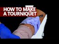 How to Make a Tourniquet to Stop Bleeding #FirstAid #Lifesaver