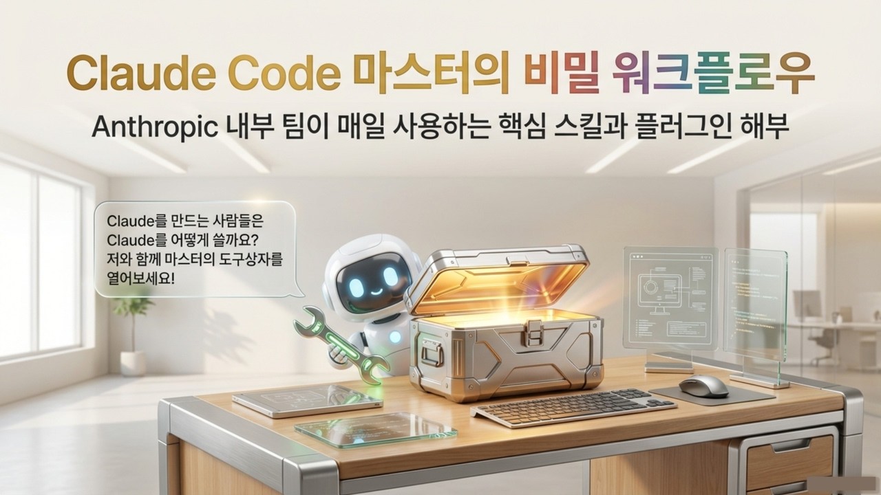 ⁣Anthropic 내부 팀이 Claude를 사용하는 충격적인 방법: 마스터 워크플로우 공개 | 코더에서 지휘자로 앤스로픽의 비밀 AI 무기