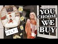 HELP! We let YouTube decide what we buy! | No budget on furniture | You vote we buy | WRENDAY