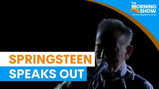 Springsteens Unscripted Defence Of Colbert Airs On Tv The Morning Show