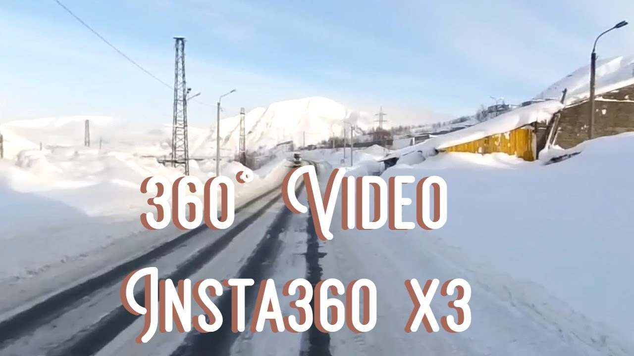 4K, 360° Video, Видео 360°, From Apatity To Kirovsk, Murmansk, Russia ...