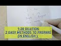 Mastering 1 To 20 Dilutions in Hematology and Biochemistry