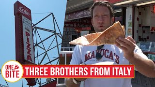 Celebrity Barstool Pizza Review - Three Brothers From Italy (Seaside Heights, NJ) Bonus Fried Oreo Profile