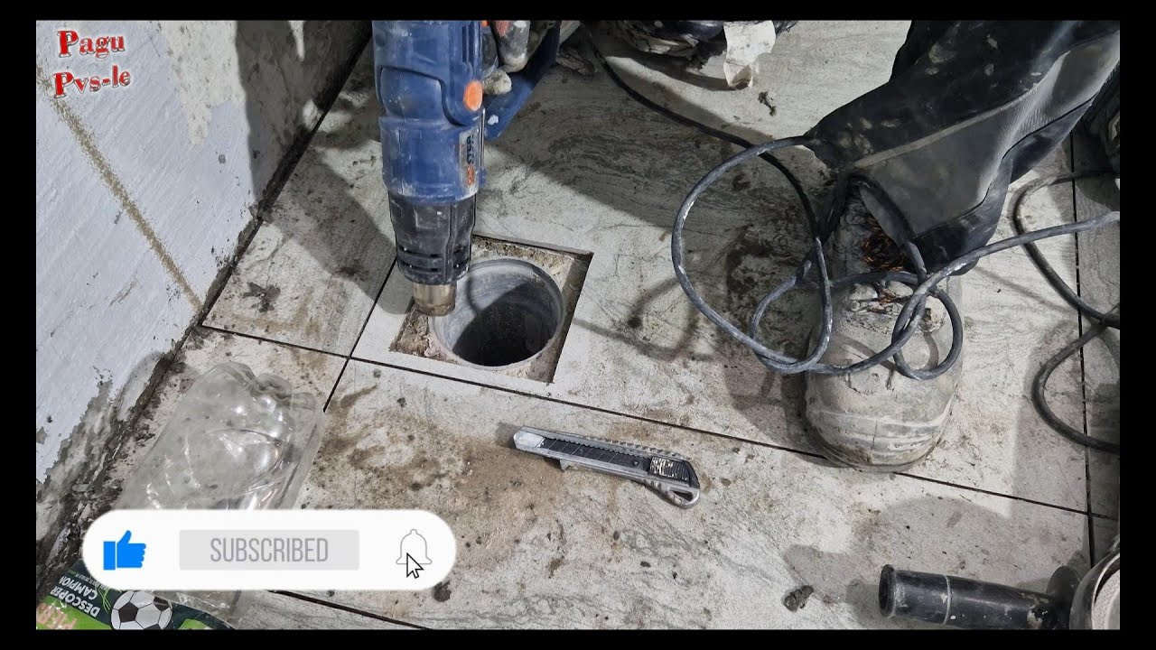 Sifon pardoseala! O metoda de montaj precis! 