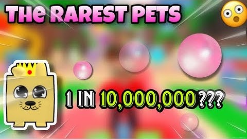 THE 𝐑𝐀𝐑𝐄𝐒𝐓 PETS IN BUBBLE GUM CLICKER!!!