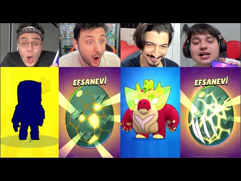 4lü Ekiple Aynı Anda EFSANEVİ YUMURTA AÇTIK 🤩 Brawl Stars