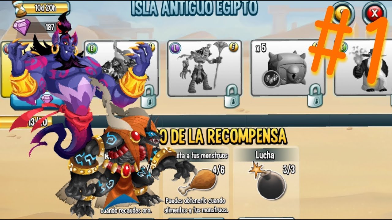 MONSTER LEGENDS: NUEVO EVENTO ISLA ANTIGUO EGIPTO "HAZE & DARKNUBIS...