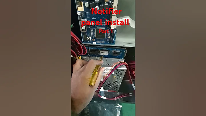 Notifier panel install part 1 #fire #fireworks