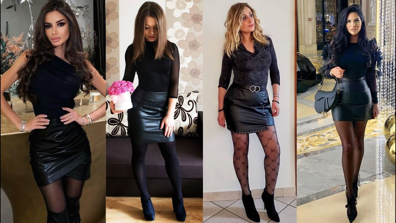 Most popular & trendy leather mini skirt design ideas for girls #