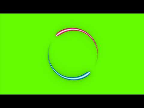 Green Screen animated neon circle frame    animated circle Border chroma key free