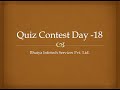Bhaiya infotech Quiz Contest Phase 1 2026 #day18