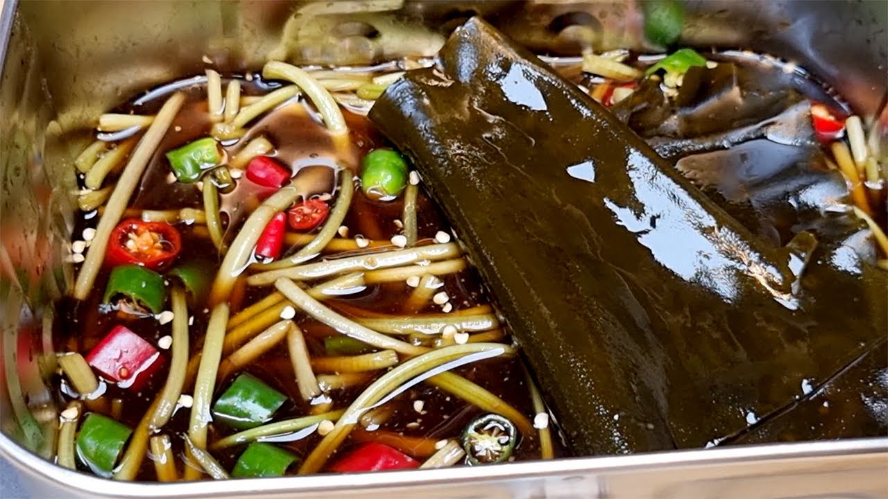 고구마줄기장아찌