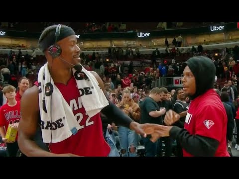 Kyle Lowry tries to interrupt Jimmy Butler’s postgame interview 😂 | NBA on ESPN