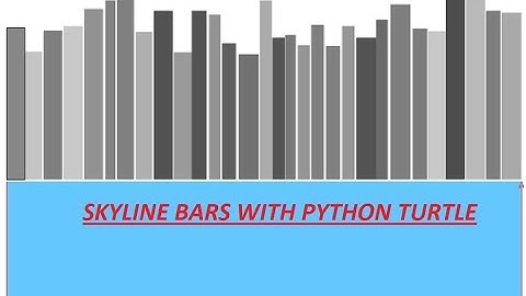 Animating a Skyline Bar Chart in Python Turtle