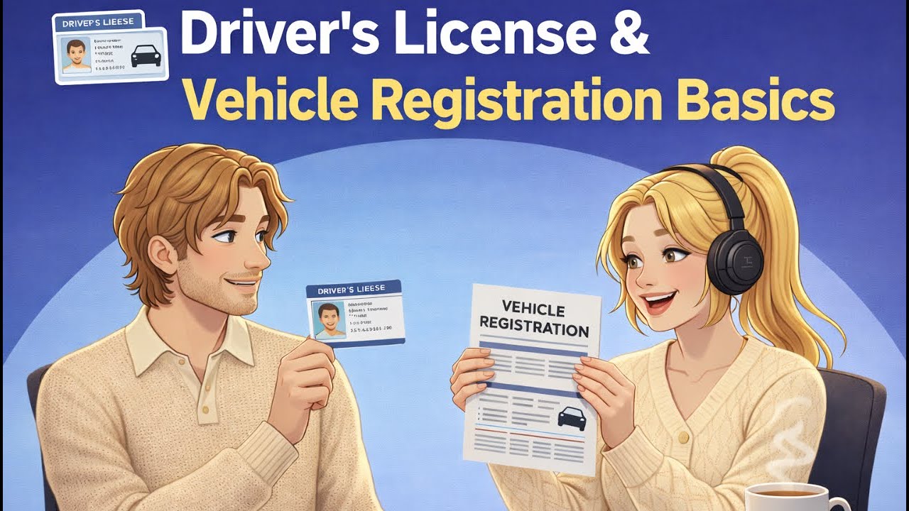 Driver's License Explained in English | Sarah & David