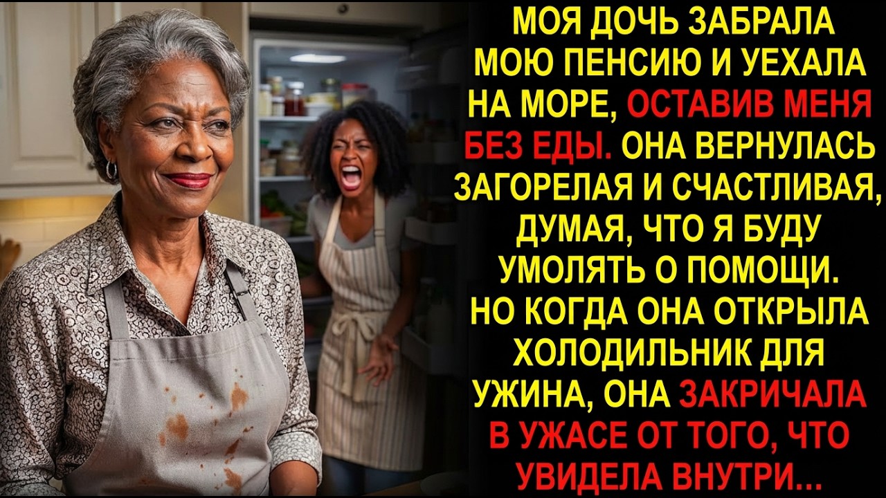 Дочь взяла мою пенсию на поездку — открыв холодильник, она закричала…