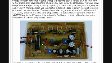 Home-made BLDC Hub Motor Speed Controller Project-How Micro-controller Circuit Works