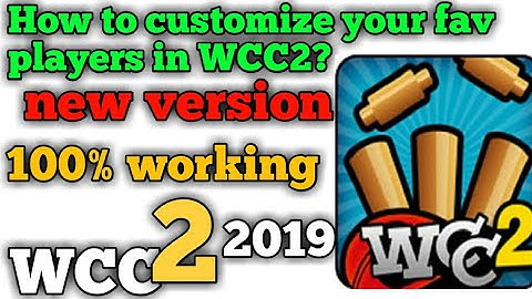 How to customize your fav players on WCC2?