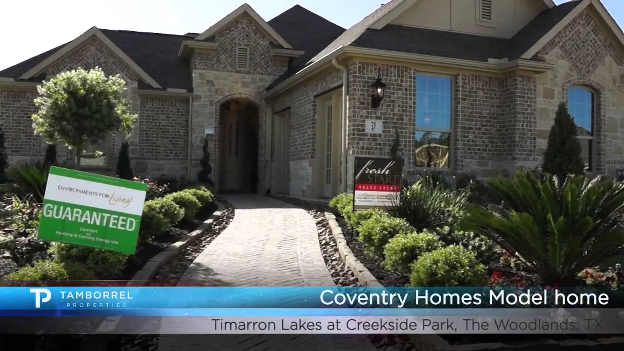 Model Homes in Creekside Park The Woodlands Texas YouTube