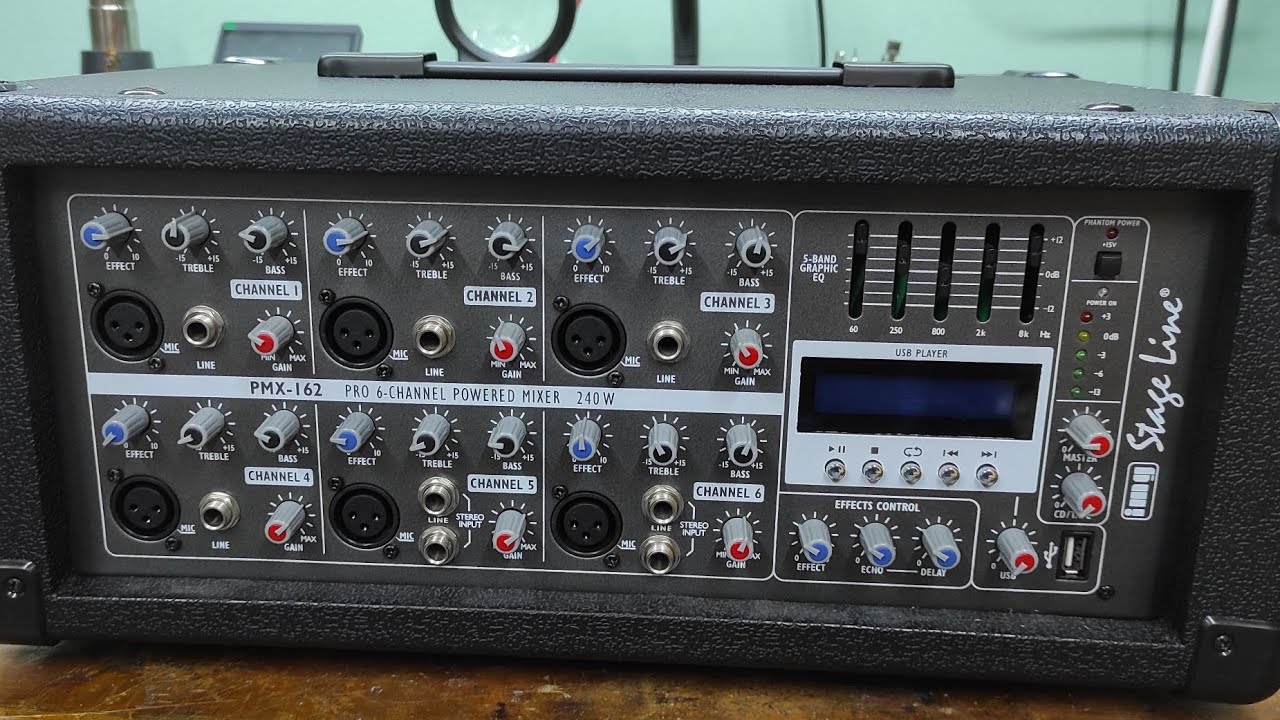 IMG STAGE LINE PMX162 naprawa YouTube