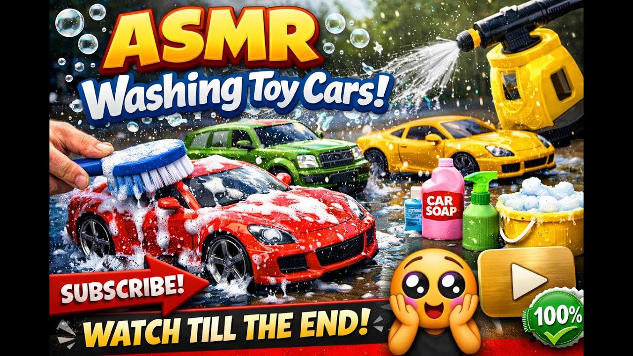 This Toy Car Was EXTREMELY Dirty… Watch the Wash 😱
