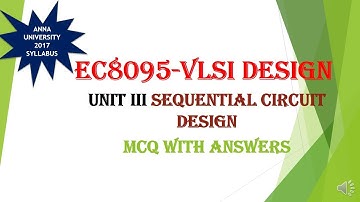 EC8095-VLSI Design-UNIT-3 MCQ WITH ANSWERS