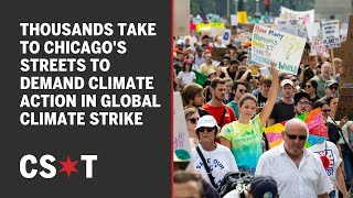 Thousands take to Chicago's streets to demand climate action in Global Climate Strike