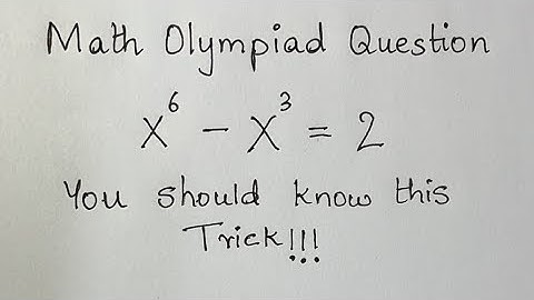 Math Olympiad Question | 6th degree Polynomial Equation | You should know this Trick!!
