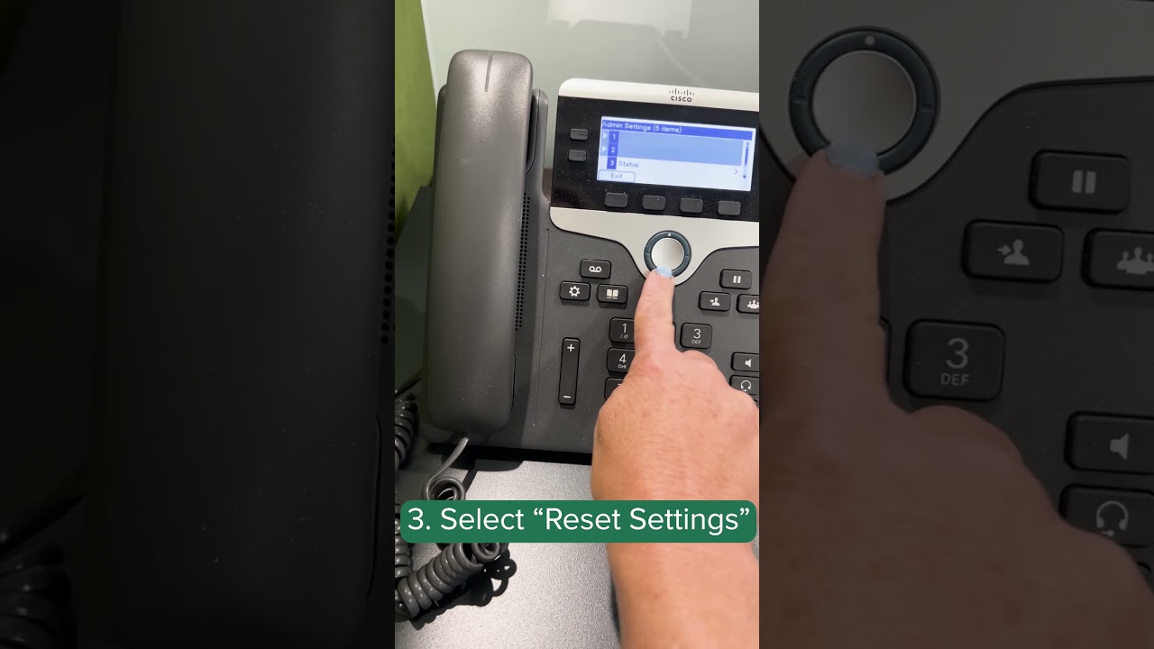 How to: Reset your 7841 Cisco VoIP Phone