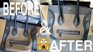 LETS FIX MY CELINE BAG EP. 1 - HOW TO REMOVE SCRATCHES USING LEATHER CONDITIONER screenshot 2