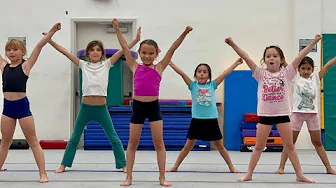 Evie’s Cheer Camp Routine - Practice and Performance