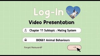 BIO661 Video Presentation on Mating System (Group 2)