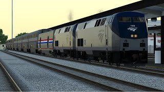 Running Amtrak Southwest Chief #4 in Run8 Train Simulator V3!