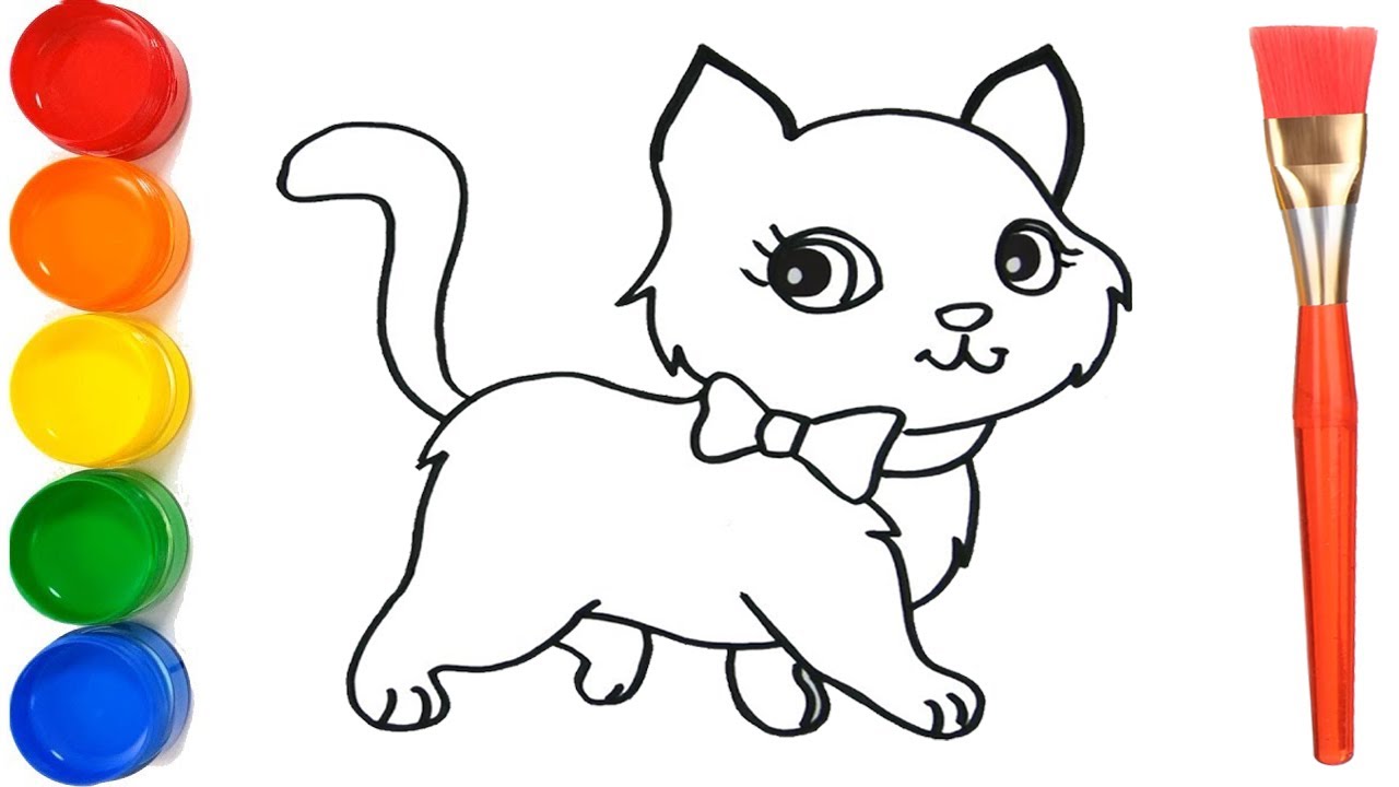 How to Draw a Cute Cat - Easy Drawing Tutorial For Kids-saigonsouth.com.vn