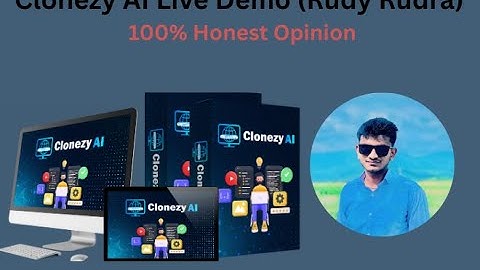 Clonezy AI Live Demo (Rudy Rudra) ll, How to Make Money with Clonezy AI ?