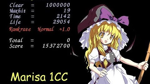 Touhou 7.5 - Immaterial and Missing Power - Marisa Normal 1CC