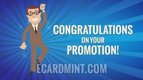 Congratulations On Your Promotion - Business Ecard
