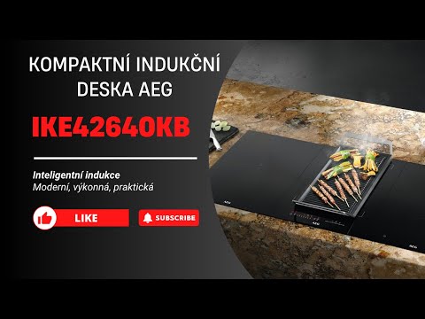 Ukázka indukční desky AEG IKE42640KB ve videu elektrocz.com